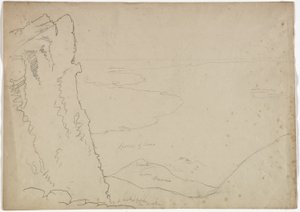 Vista al sur desde el Monte Etna, Sicilia, 1842